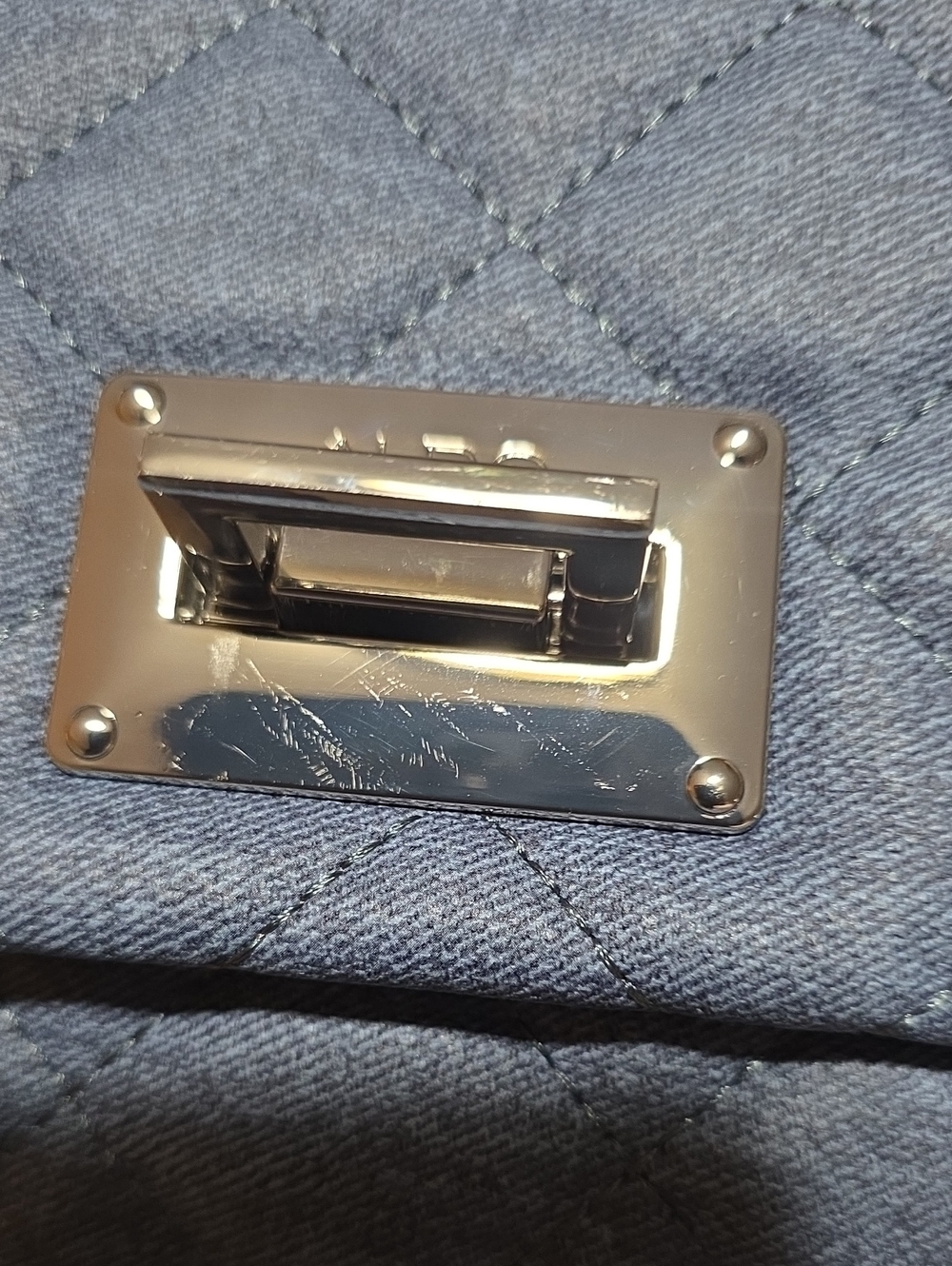 ALDO QUILTED DENIM BAG NWT - Picture 9 of 9